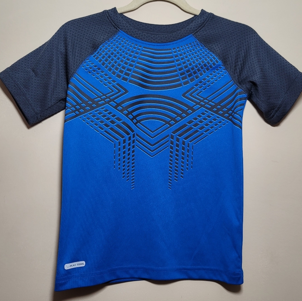 Jumping Beans Blue and Gray Rashguard Swim Shirt